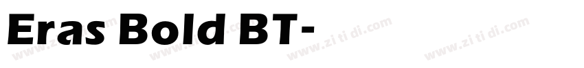 Eras Bold BT字体转换